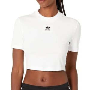 Women’s Adidas Ribbed Crop Tee NWT